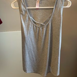 Grey Tank Top with Crosses in Front
